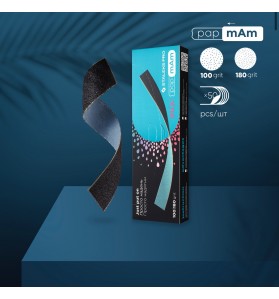 Limas de repuesto de doble cara PapMam Mix para aserrado recto, grano 100/180 (50 und.)