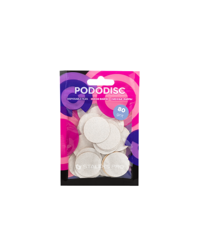 PDF-25-80w Pododisc Recambios L, grosor 80 blancos (50 und)