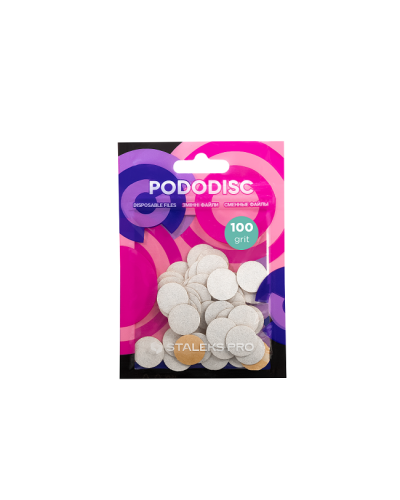 PDF-15-100w Disposable File For Pedicure Disc S, White Grit 100 (50 units)