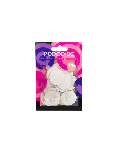 PDF-25-320w Pododisc Recambios L, grosor 320 blanco (50 und)