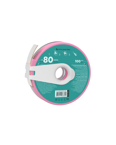 ATC-100w Disposable Abrasive Tape Papmam In A Plastic Case Bobbinail, grit 100, White, 80units
