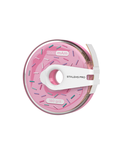 ATC-180w Disposable Abrasive Tape Papmam In A Plastic Case Bobbinail, grit 180, White, 80units