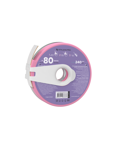 ATC-240w Disposable Abrasive Tape Papmam In A Plastic Case Bobbinail, grit 240, White, 80units