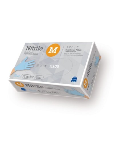 Guante Desechable Nitrilo G.Touch Azul 3,5Gr. Talla M