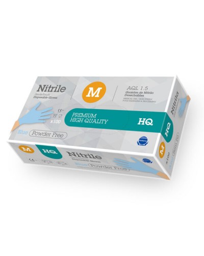 Disposable Nitrile Rubber Glove G.Touch HQ Blue 6,0Gr. Size M