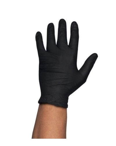 Disposable Nitrile Rubber Glove G.Touch HQ Black 7,0Gr. Size M