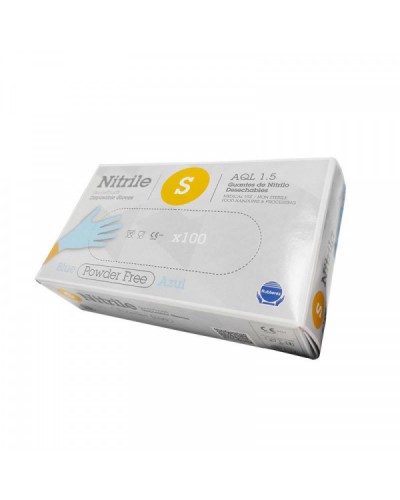 Guante Desechable Nitrilo G.Touch Azul 3,5Gr. Talla S