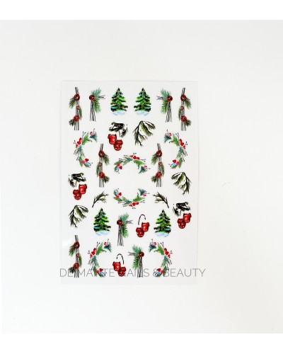 Nail Stickers, Mistletoe