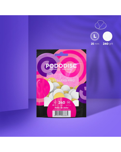 PDFS-25-240w Pododisc Recambios L Con Capa De Espuma Blancos (50 Und)