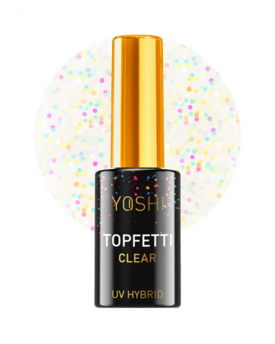 Top Coat Topfetti Trasparente, 10ml