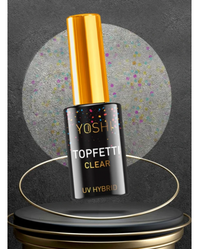 Top Coat Topfetti Clear, 10ml
