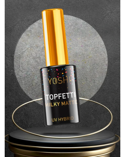 Top Coat Topfetti Milky Matte, 10ml