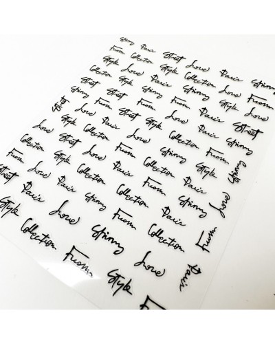 Nail Sticker Words